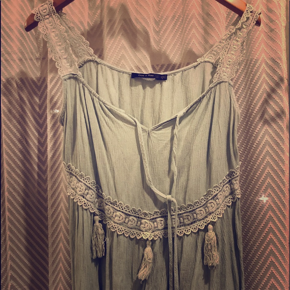 Boho Lacey tank